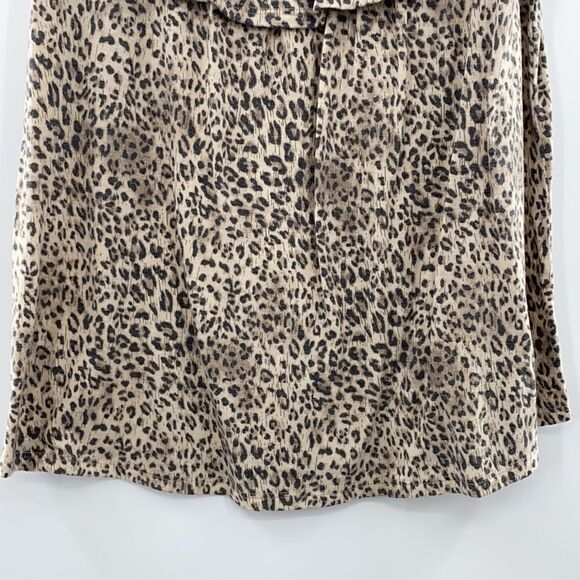 3For$20 Lilypad Leopard Print Brown/Black Top size small - Picture 4 of 5